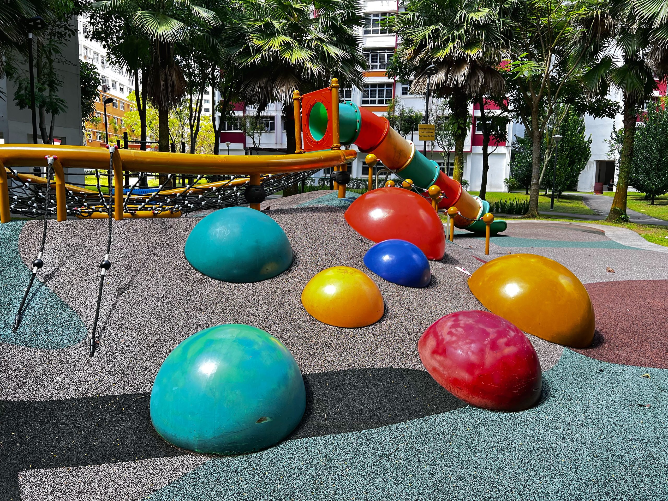 Brickland: Go on a quest by hopping across these colourful stones, clambering across the nets and whizzing down the slide for a grand time at Block 811 Choa Chu Kang Ave 7.