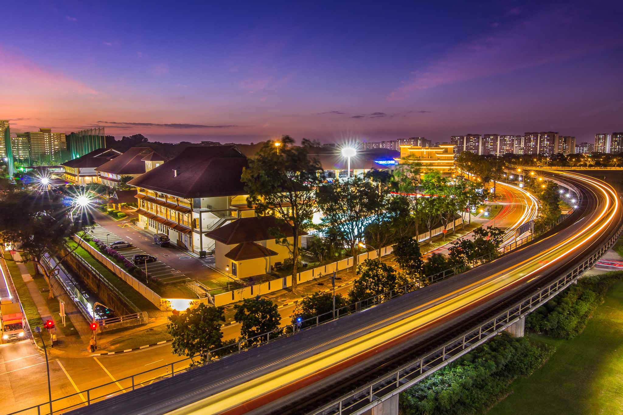 Bukit Gombak resident Aaron Ngiam offers an evening glimpse of the HomeTeamNS Bukit Batok.