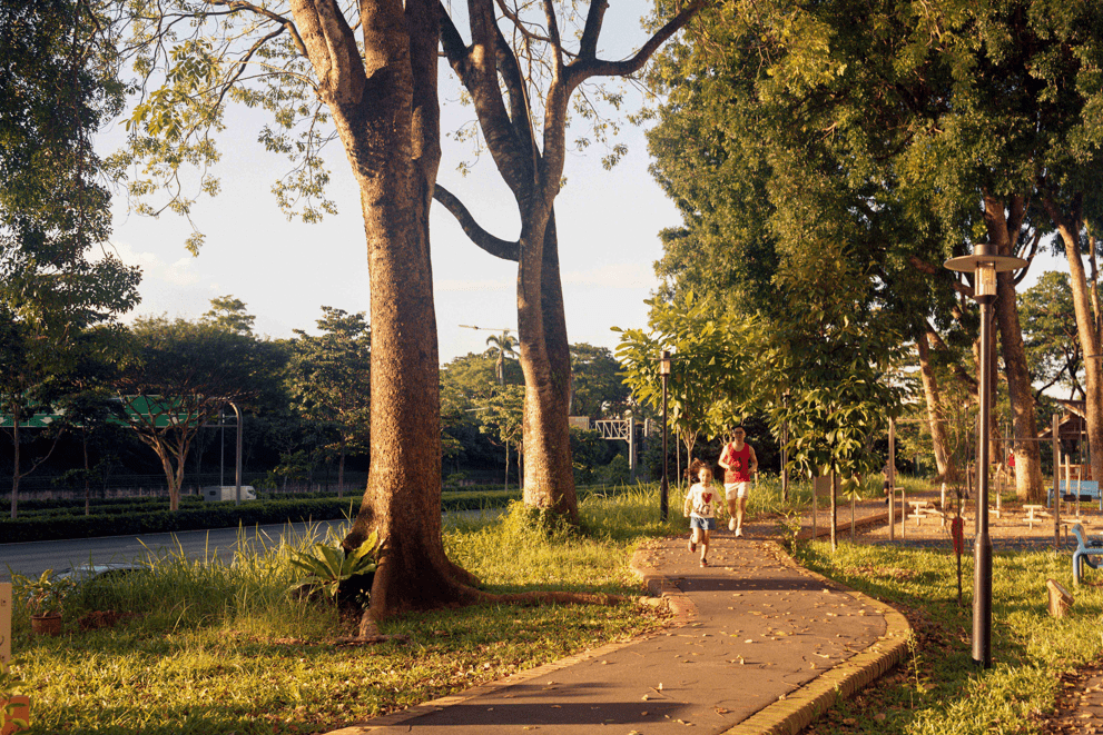 This charming parent-child pair enjoying a jog along Choa Chu Kang Avenue 4 was captured by Keat Hong resident Keith Tan.
