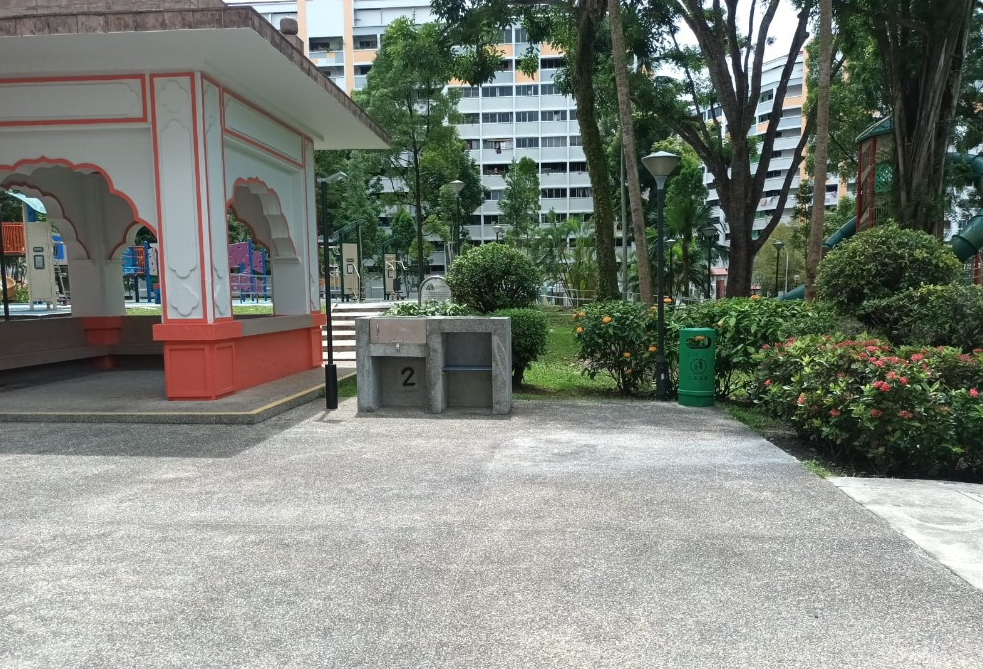 Grill your favourite meats and more at this BBQ pit at Teck Whye Garden (above) near Block 132, Choa Chu Kang Avenue 1.