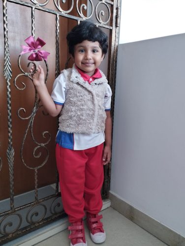 PCF schooler, Arushie,  was among the residents who put up a Ribbon of Thanks to show their appreciation of our estate cleaners’ work.